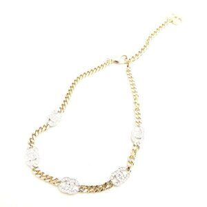 Chanel Choker Necklace CC Logo Dual Use